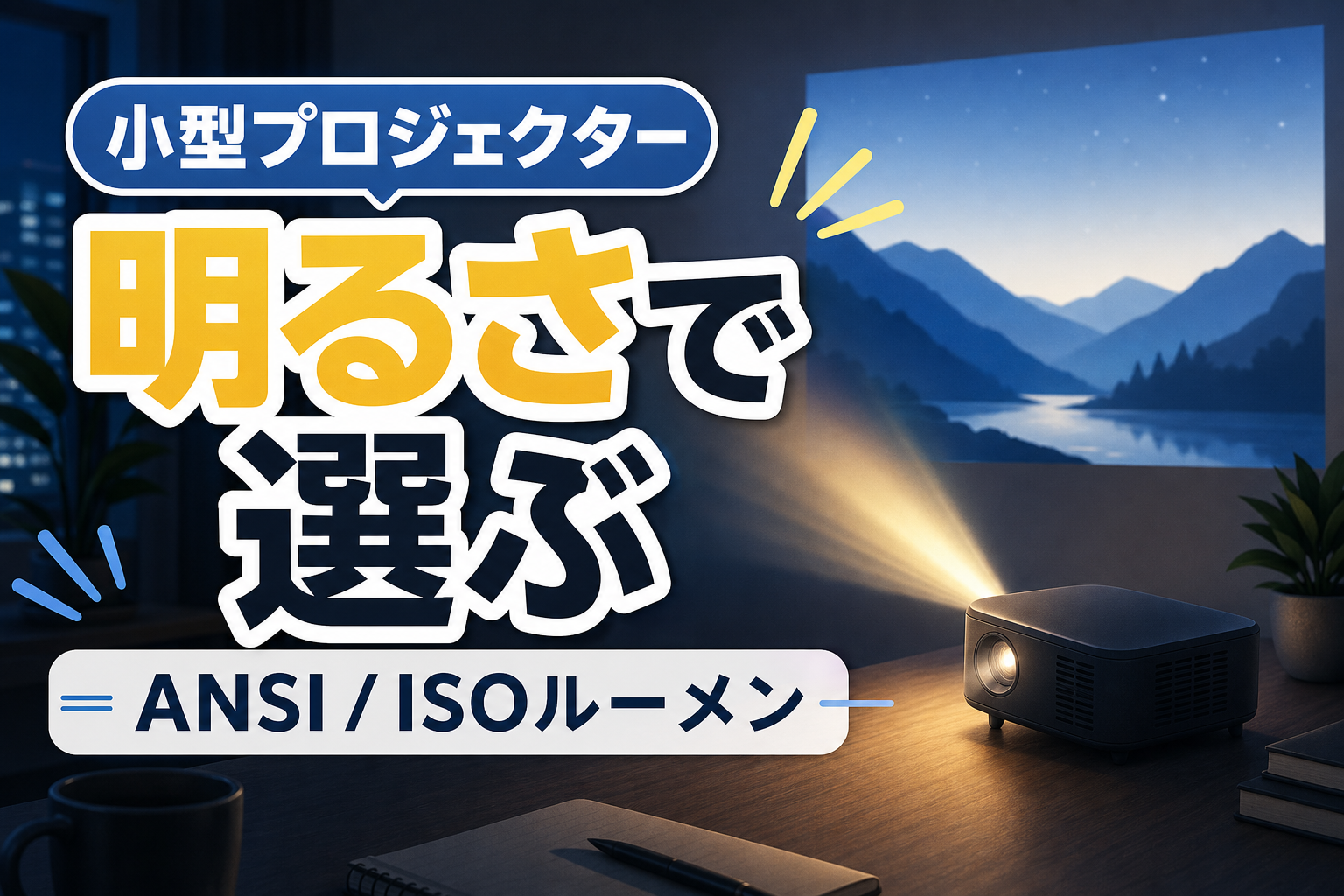 【2026年版】プライムデーで小型プロジェクターを買う前に｜ANSIルーメン・ISOルーメンの違い