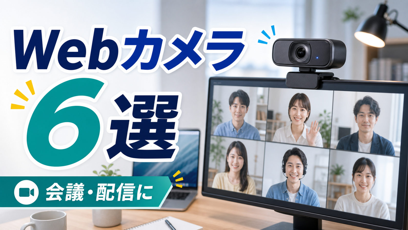 【2026年版】PC用Webカメラおすすめ6選｜3,000円台から会議・配信向けに比較