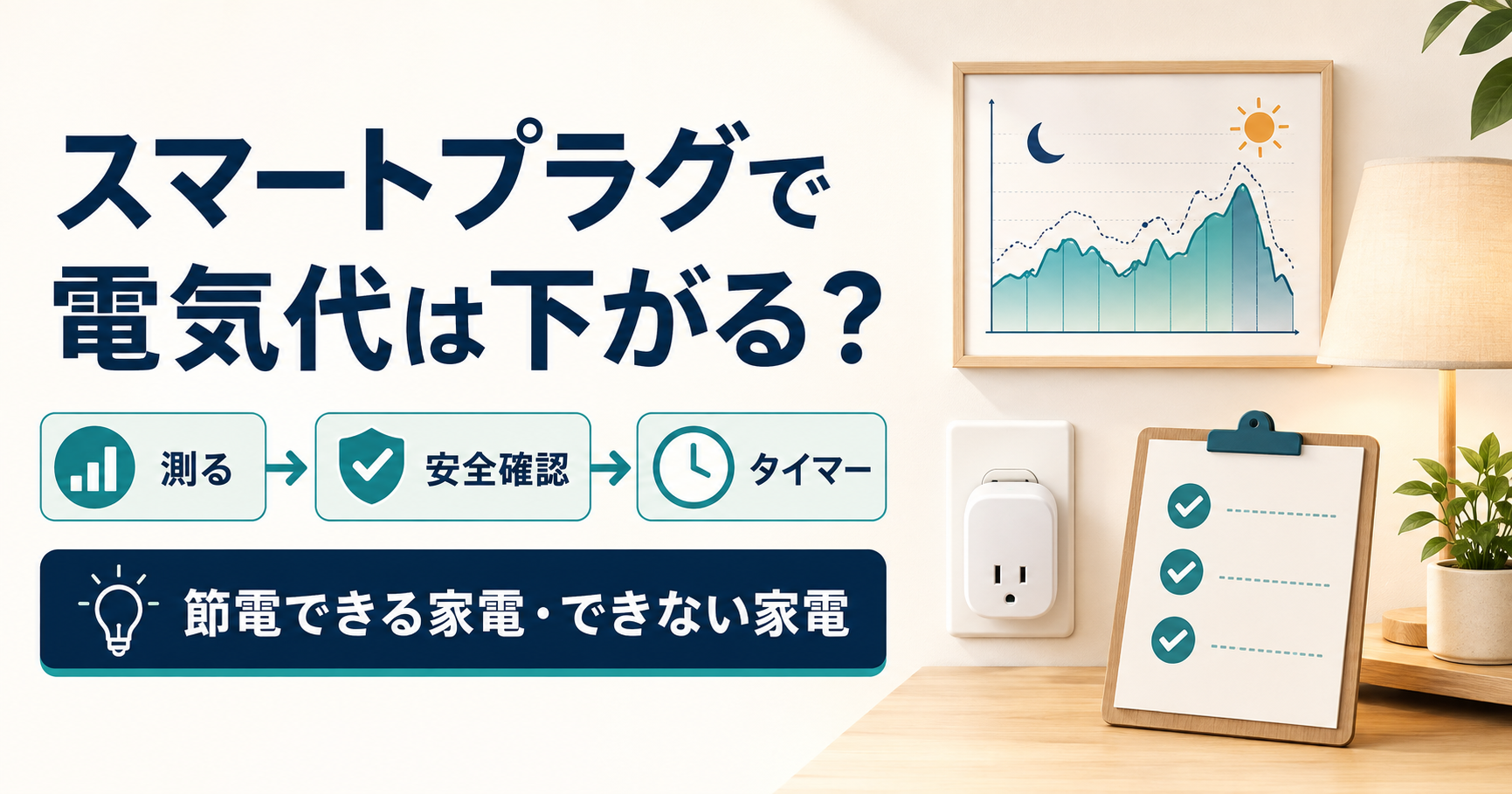スマートプラグで電気代は下がる？節約できる家電・できない家電の見分け方