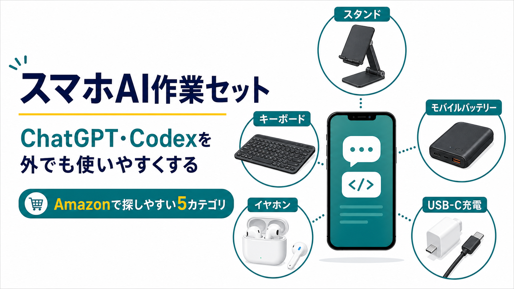 ChatGPT・Codexをスマホで使うなら何を買う？AI作業向けガジェット5カテゴリを整理