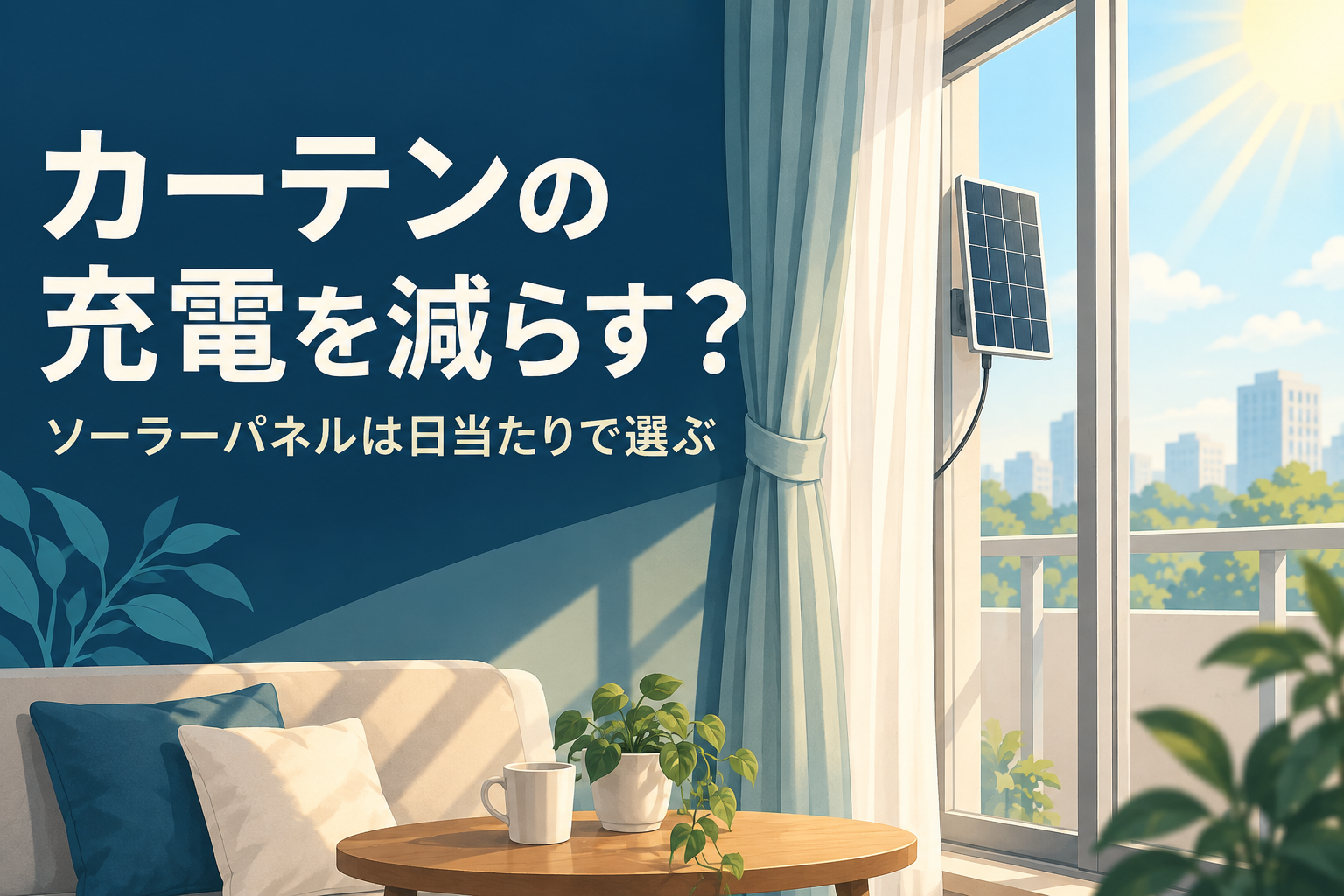 SwitchBotカーテン3にソーラーパネルは必要？日当たり・枚数・追加費用で選ぶ